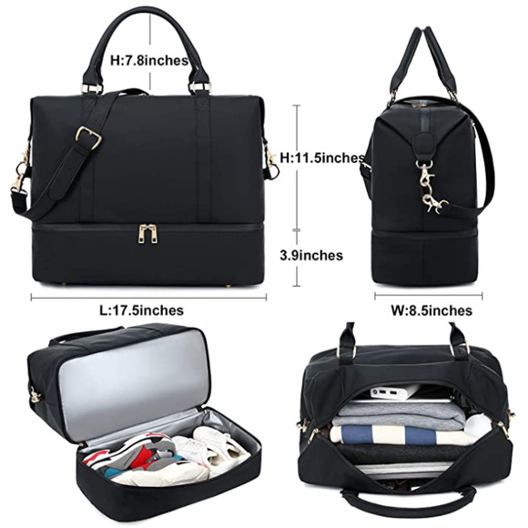 NEW! Women's Larof Luxury Weekender Travel Tote - Picture 4 of 6